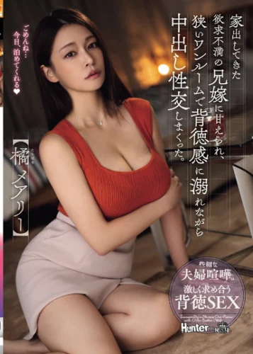 家出してきた欲求不満の兄嫁に甘えられ、狭いワンルームで背徳感に溺れながら中出し性交しまくった。 橘メアリー