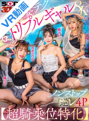 【VR】【8K】【超騎乗位特化】僕を拉○した凄テクトリプルギャルにノンストップ逆レ4Pで搾り取られた！