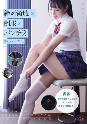 絶対領域×制服×パンチラ、フェティシズム。美脚を汚したい。