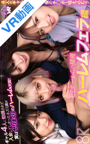 【VR】ギャル4人に勧誘されて入会してしまったネズミ講が実はヤリまくりのハーレム天国！！ セミナーからの捕獲ハーレムフェラ編 AIKA 新村あかり 百永さりな 木下ひまり